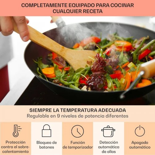 Klarstein Placa de cocción empotrada Virtuosa 5 zonas 8200 W vitrocerámica