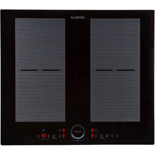 Klarstein Placa de inducción Delicatessa 60 4 zonas 7000W vitrocerámica