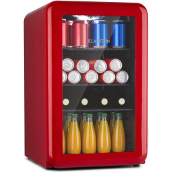 Klarstein PopLife Nevera para bebidas frigorífico 70 litros de capacidad de 0 a 10 °C diseño retro LED