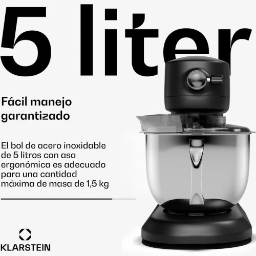Klarstein Robot de cocina Chiara 1600 vatios 12 posiciones