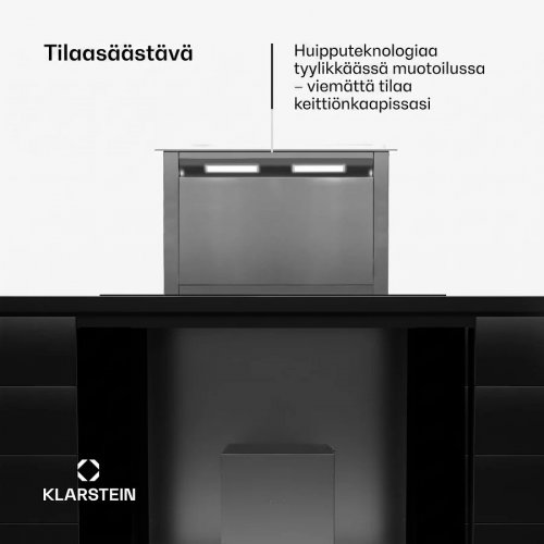 Klarstein Royal Flush Downdraft Campana Extractora Cocina Sin Humos 430 m³/h 60 cm