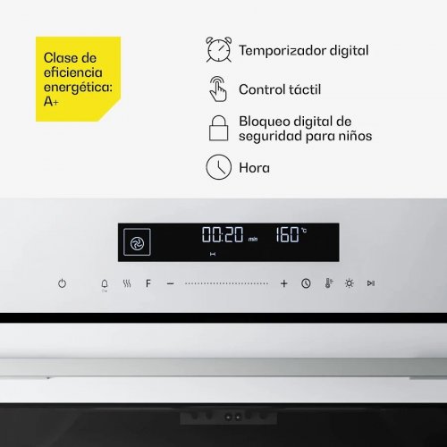 Klarstein Velaire horno eléctrico Gran funcionalidad Clase de eficiencia energética A+