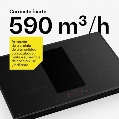 Klarstein Velaire placa de inducción con campana integrada Elegante