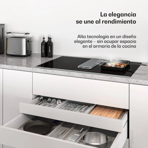 Klarstein Verosteel Placa de Inducción con Campana Extractora integrada