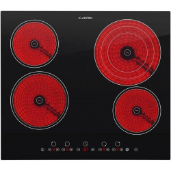 Klarstein Virtuosa Cocina encastrable de vitrocerámica 6500 W 59x52 cm 4 placas