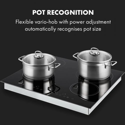 Klarstein Virtuosa Cocina encastrable de vitrocerámica 6500 W 59x52 cm 4 placas