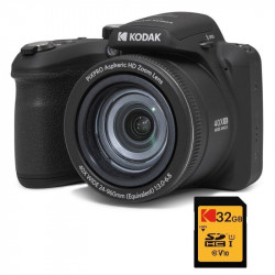 Kodak Pack Pixpro Astro Zoom AZ405 Cámara Bridge 20MP Negra + Tarjeta Ultra High Speed U1 32GB SDHC