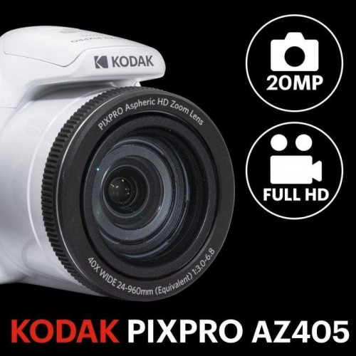 Kodak Pixpro Astro Zoom AZ405 Cámara Bridge 20MP Blanca