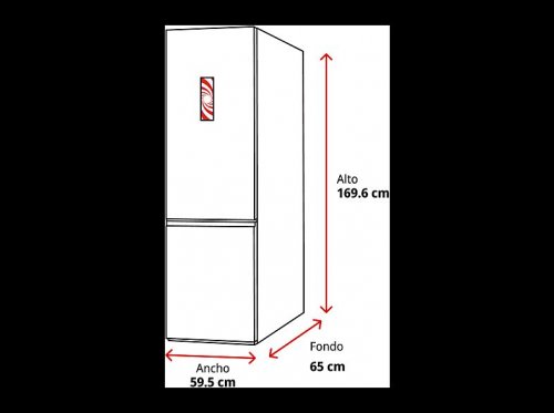 Koenic Frigorífico dos puertas Midea KFK 531 E NF Frost 169.6 cm Alto
