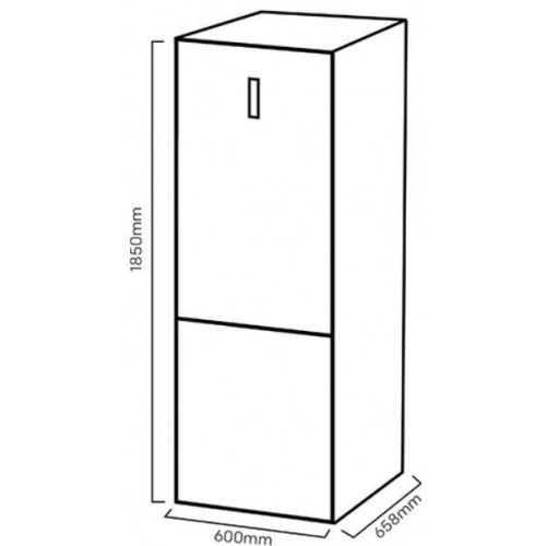KROMSLINE  KC-185-DIX INOX - Frigorífico Combi No Frost