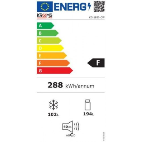 KROMSLINE KC 1850 CIX INOX - Frigorífico Combi Cíclico