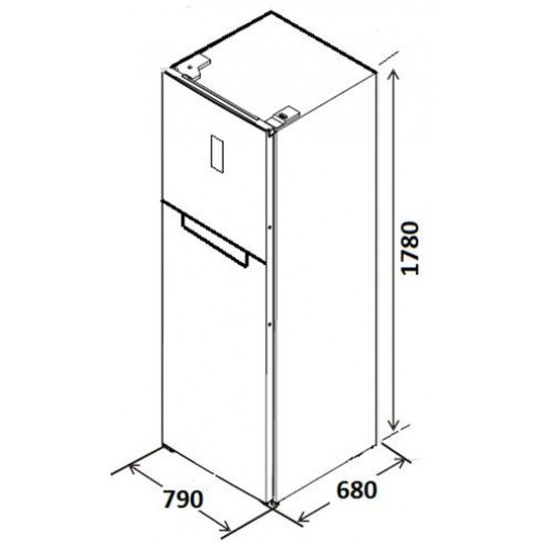 KROMSLINE KFE-800-DW BLANCO - Frigorífico Dos Puertas No Frost