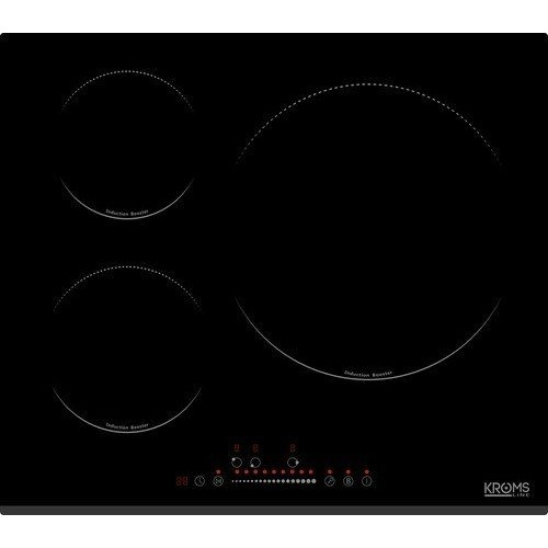 KROMSLINE KVI-32-B-60 + KHM-900-D-IX-G - Conjunto Vitrocerámica de Inducción + Horno INOX