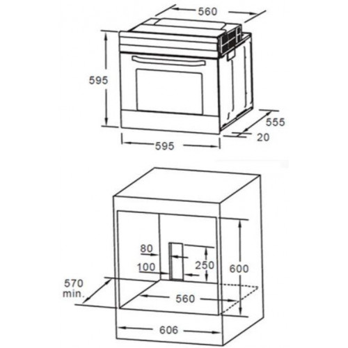KROMSLINE KVI-32-B-60 + KHM-900-D-IX-G - Conjunto Vitrocerámica de Inducción + Horno INOX