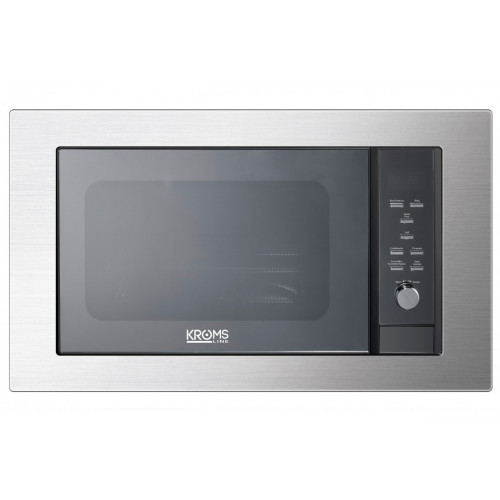KROMSLINE KVI-3FI-B3 + KHM-1000-G-IX-PD INOX - Conjunto Vitrocerámica de Inducción + Horno + Microondas KMM-25-DXN