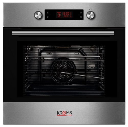 KROMSLINE KVI-3FI-B3 + KHM-900-D-IX-G INOX-Negro - Conjunto Vitrocerámica de Inducción + Horno + Microondas KMM-25-DXN + Campana KC-TI-90TC-G-BK