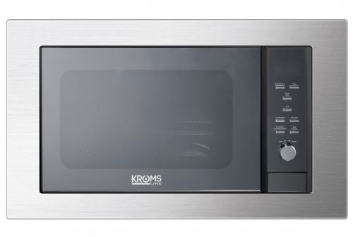 KROMSLINE KVI-3FI-B3 + KHM-900-D-IX-G INOX-Negro - Conjunto Vitrocerámica de Inducción + Horno + Microondas KMM-25-DXN + Campana KC-TI-90TC-G-BK