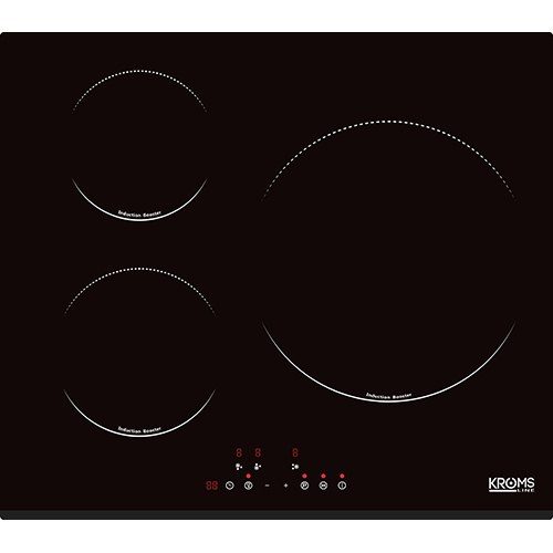 KROMSLINE KVR-3FR-B3 + KHI-400-S - Conjunto Vitrocerámica Eléctrica + Horno INOX