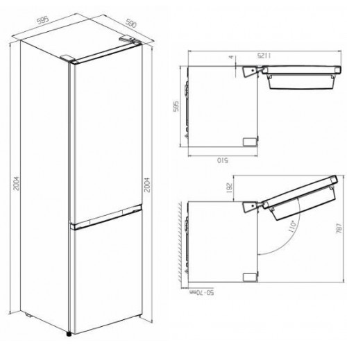 KROMSLINE NF KC-300-1-DIX INOX - Frigorífico Combi NO FROST