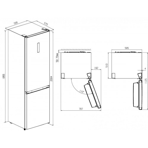 KROMSLINE NF-KC-300-DIX INOX - Frigorífico Combi No Frost