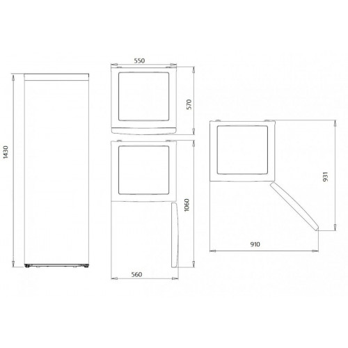 KROMSLINE SKCV143CI Blanco - Congelador Vertical Cíclico