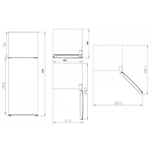 KROMSLINE SKF 1760 W Blanco - Frigorífico Dos Puertas Cíclico