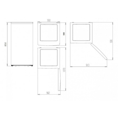 KROMSLINE SKTP85F Blanco - Nevera Una Puerta Cíclico
