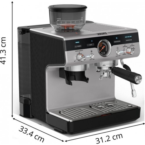 Krups XP801T Precision Espresso Machine Black Silver