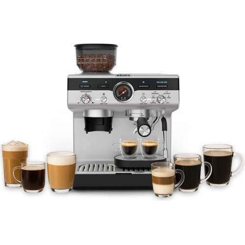 Krups XP801T Precision Espresso Machine Black Silver