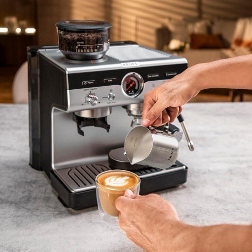 Krups XP801T Precision Espresso Machine Black Silver
