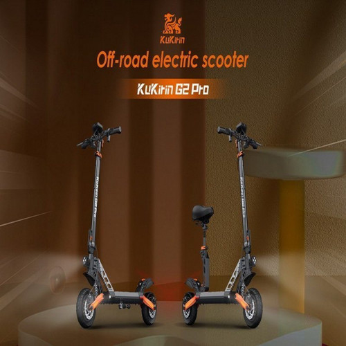 Kukirin G2 Pro Patinete Eléctrico 600W Gris/Naranja