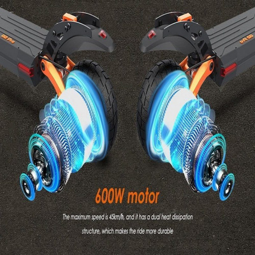 Kukirin G2 Pro Patinete Eléctrico 600W Gris/Naranja