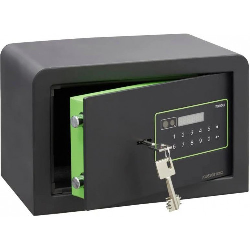 Kuro Electrónica + llave Caja fuerte de sobreponer con apertura de doble seguridad con teclado electrónico más llave