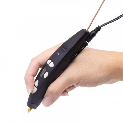 Lápiz 3D 3Doodler PRO Profesional Negro Materiales Madera Cobre PLA