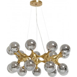 Lámpara Atomic Balls plata Ø74cm