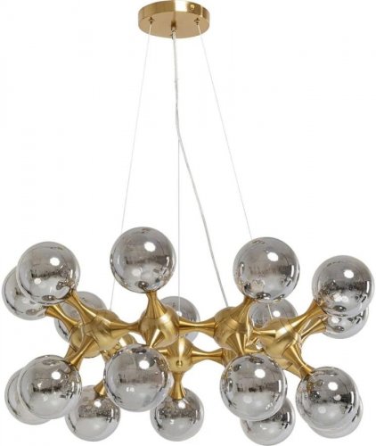 Lámpara Atomic Balls plata Ø74cm