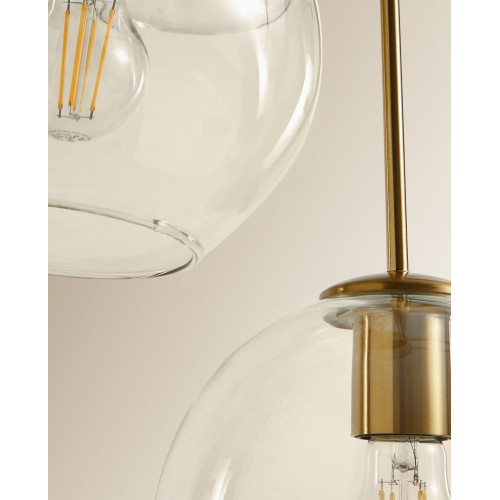 Lámpara Chandelier de cristal y metal Prado EuroVolter Oro
