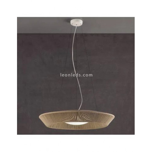 Lámpara colgante circular de cuerda personalizable 75Cm Banyo 3xE27