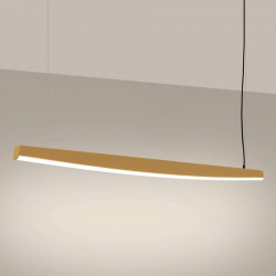 Lámpara colgante LED lineal ola 3 colores