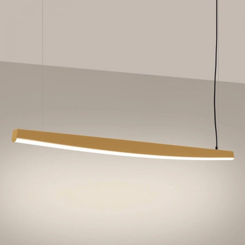 Lámpara colgante LED lineal ola 3 colores
