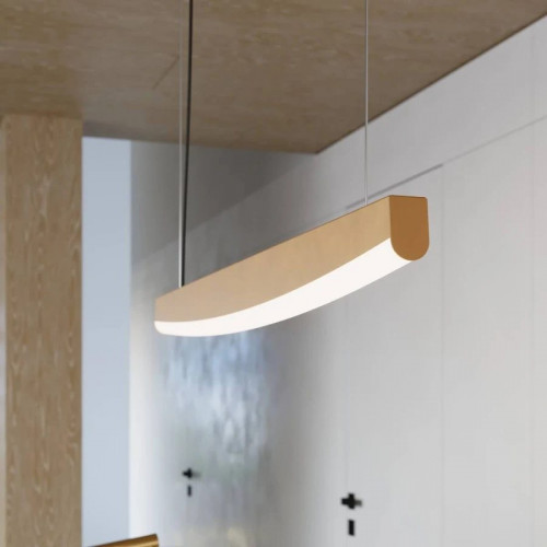 Lámpara colgante LED lineal ola 3 colores