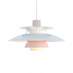 Lámpara colgante PH 5 500 Pastels Oyster/Blue/Rose - Louis Poulsen