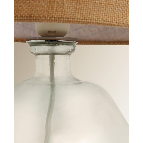 Lámpara de mesa pequeña de vidrio reciclado Lagoon EuroVolter Verde