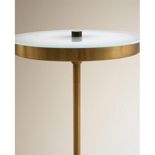 Lámpara de pie con lector LED integrado Galena EuroVolter Oro