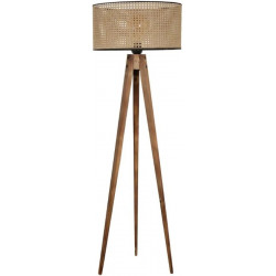 Lámpara de pie de diseño en madera Romane 153cm
