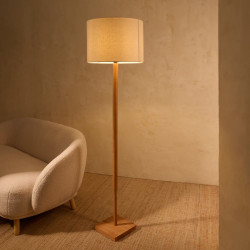 Lámpara de pie de madera Noruega Madera