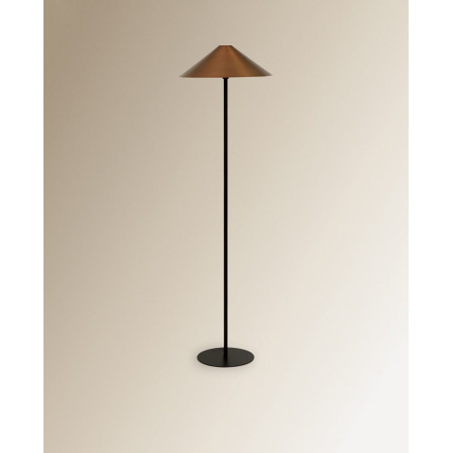 Lámpara de pie de metal Kanto EuroVolter Negro
