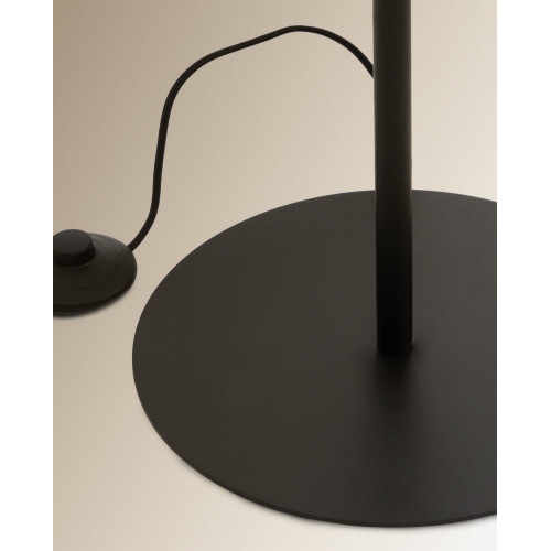 Lámpara de pie de metal Kanto EuroVolter Negro