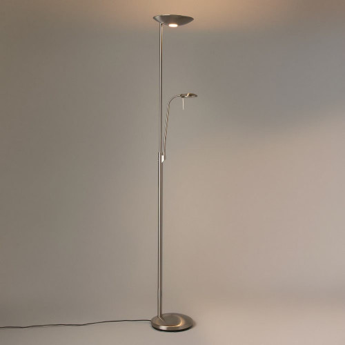 Lámpara de pie Led con lector Koa EuroVolter Cromo