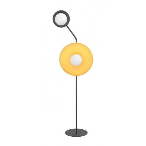 Lámpara de pie novara negro+naranja